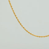 Rope Chain 0.95gr / 19 3/4 in / 1mm Yellow Gold +3 18K $