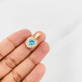 Pendant Dense Heart 2.4g / 3/4 in Yellow Gold 18K