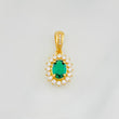 Pendant Circle Halo 2.65g / 3/4 in Yellow Gold 18K