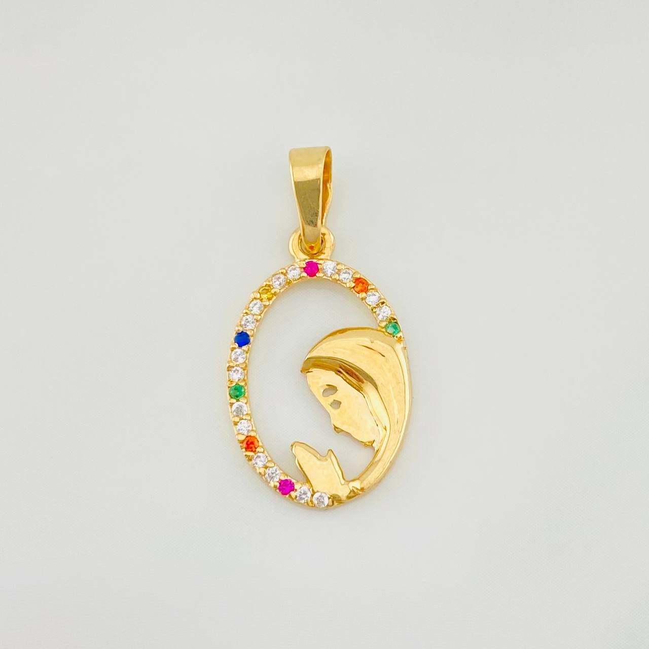 Dije Virgen Maria 1.1g / 3/4 in Oro Amarillo 18K
