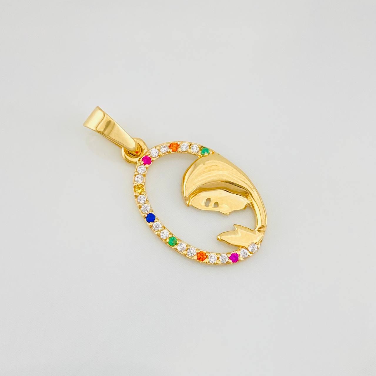 Dije Virgen Maria 1.1g / 3/4 in Oro Amarillo 18K