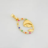 Dije Virgen Maria 1.1g / 3/4 in Oro Amarillo 18K