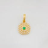 Dije Halo Cuadrado 1.15g / 1/2 in Oro Amarillo 18K