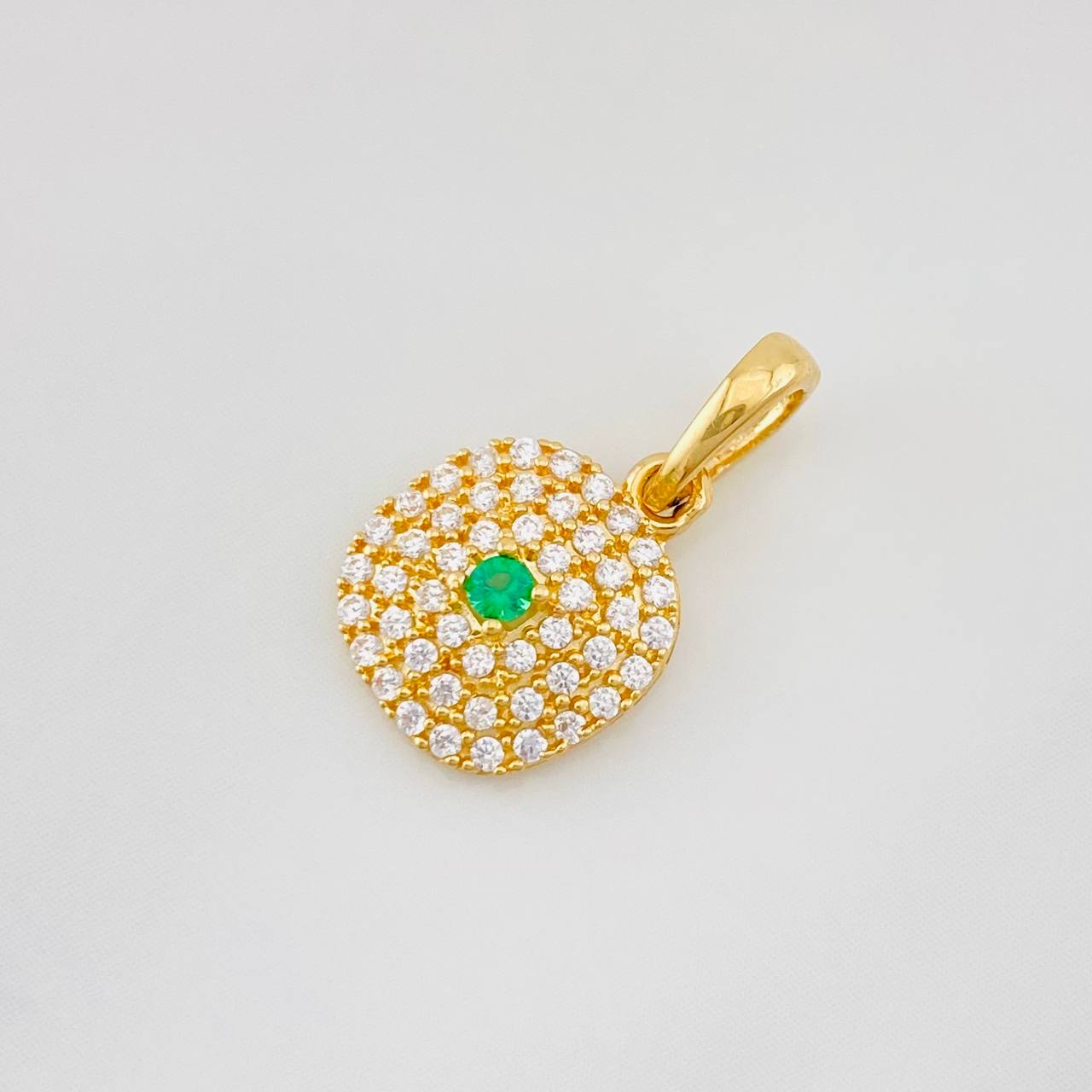 Dije Halo Cuadrado 1.15g / 1/2 in Oro Amarillo 18K