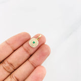 Dije Halo Cuadrado 1.15g / 1/2 in Oro Amarillo 18K