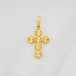 Dije Cruz Trebol 2.5g / 1 1/4 in Oro Amarillo 18K