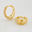 Candongas Dali Basteadas 2.55g / 1/2 in Oro Amarillo 18K