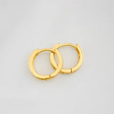 Candongas Carril 1.45g / 1/2 in Oro Amarillo 18K
