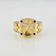 San Miguel Arcangel Ring 6g / T10 1/2 Three Golds 18K
