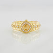 Crown Strap Ring 2.95g / T8 3/4 Yellow Gold 18K