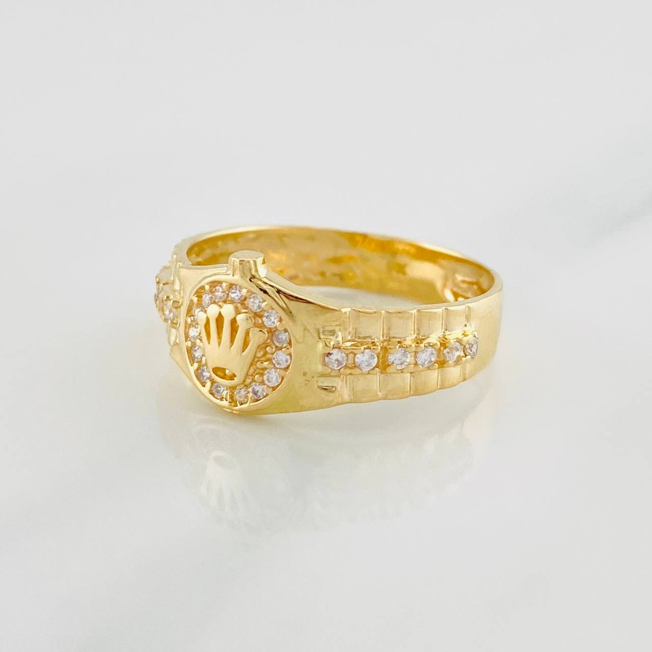 Crown Strap Ring 2.95g / T8 3/4 Yellow Gold 18K