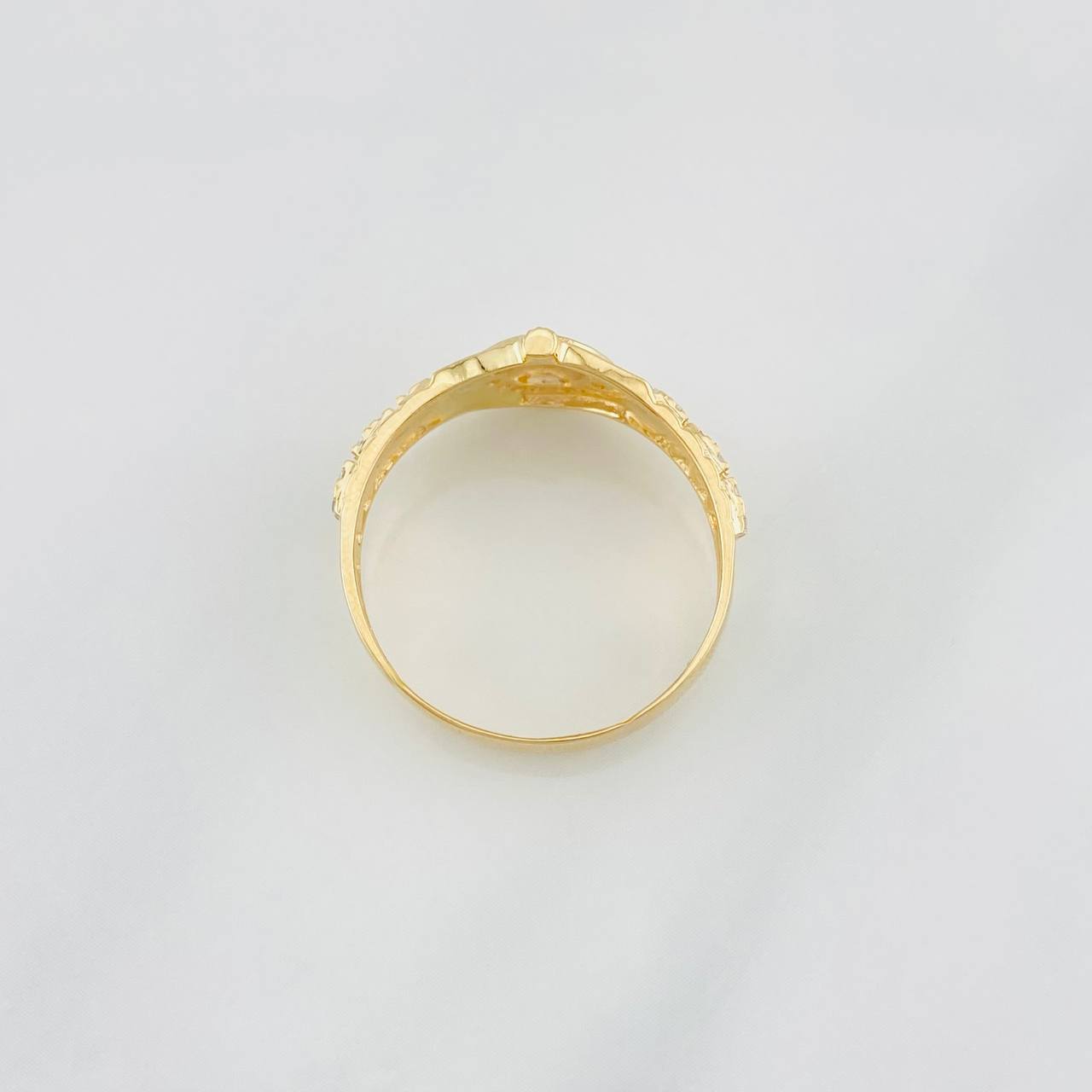 Crown Strap Ring 2.95g / T8 3/4 Yellow Gold 18K