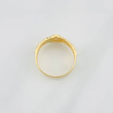 Crown Strap Ring 2.95g / T8 3/4 Yellow Gold 18K