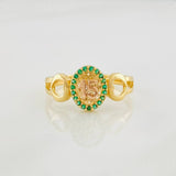 15's Ring 2.3g / T7 1/4 Two Yellow Pink Golds 18K