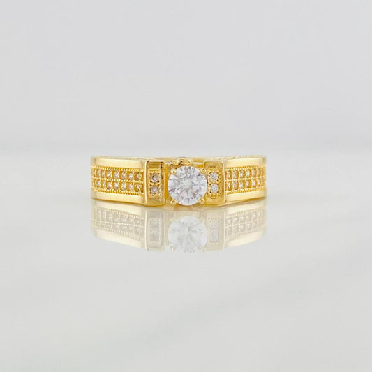 Anillo Solitario Churumbela 4.75g / T5 1/2 Oro Amarillo 18K