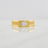 Solitaire Churumbela Ring 4.75g / T5 1/2 Yellow Gold 18K