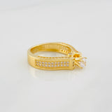 Solitaire Churumbela Ring 4.75g / T5 1/2 Yellow Gold 18K