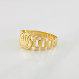 Anillo Correa Corona 1.85g / T6 1/4 Oro Amarillo 18K