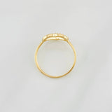 Anillo Corazon 1.35g / T7 1/2 Oro Amarillo 18K