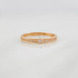 Anillo Bisel 1.2g / T6 Oro Rosa 18K