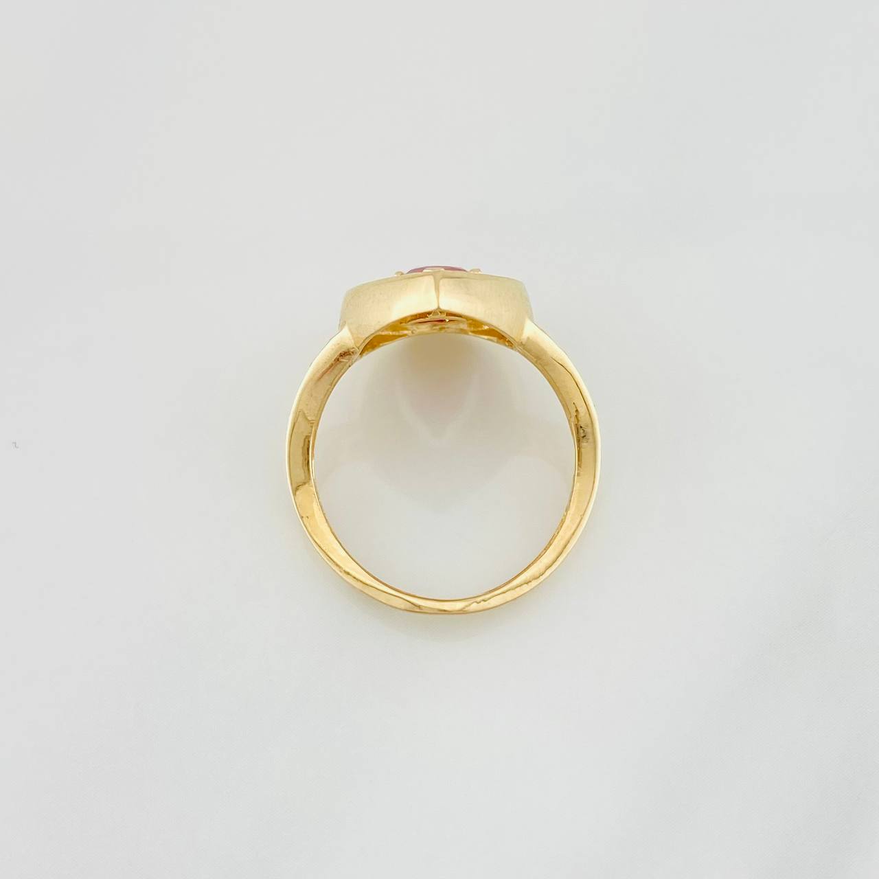 Halo Drop Ring 4.7g / T6 1/4 Yellow Gold 18K