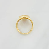 Halo Drop Ring 4.7g / T6 1/4 Yellow Gold 18K