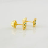 Topos Halo Trébol 0.9g / in / 5.6mm Oro Amarillo 18K
