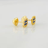 Halo Clover Stud Earrings 0.9g / in / 5.6mm Yellow Gold 18K