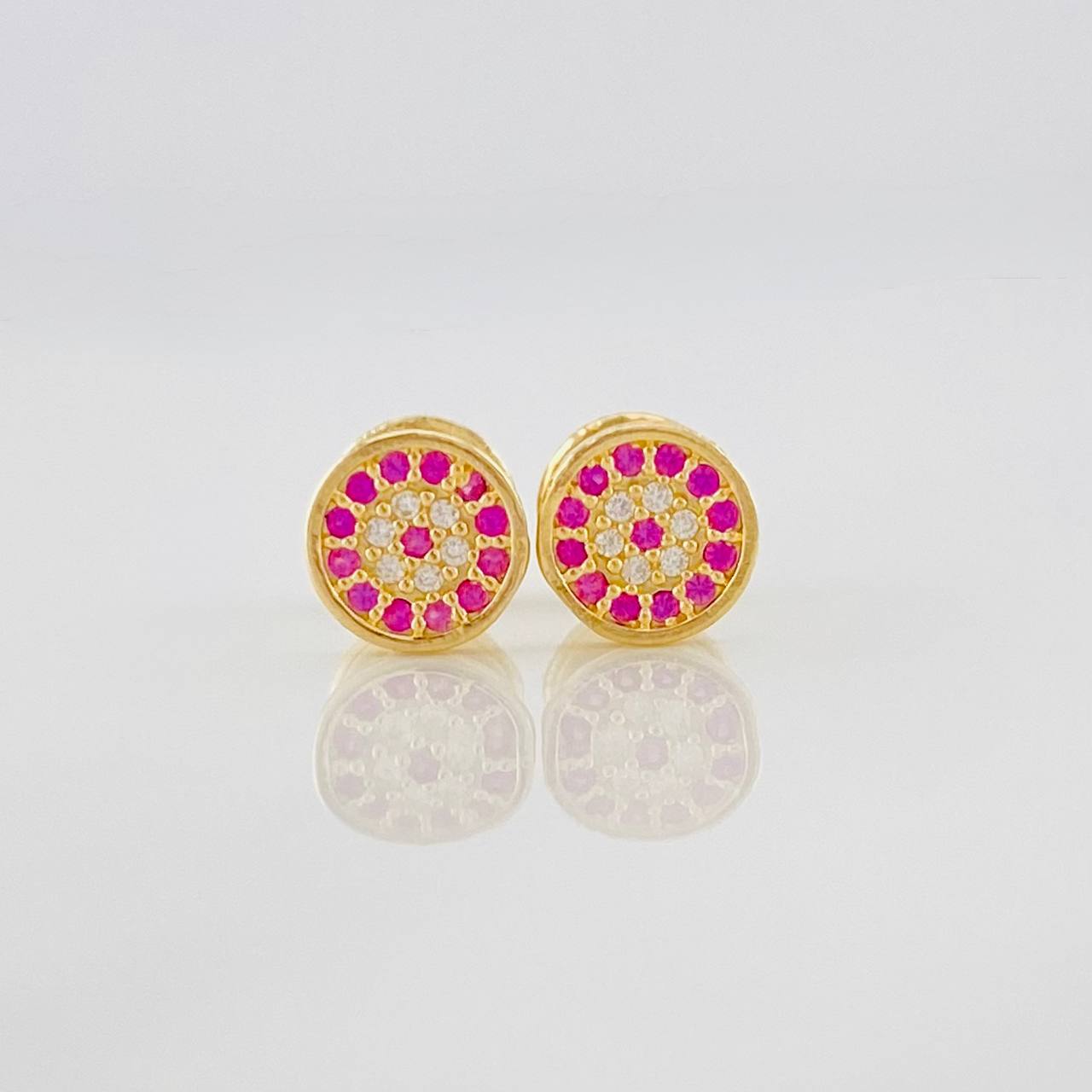 Topos Circulo Tupido 0.85g / in / 5.8mm Oro Amarillo 18K