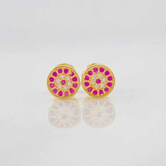 Topos Circulo Tupido 0.85g / in / 5.8mm Oro Amarillo 18K