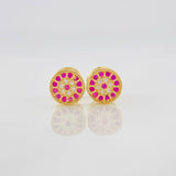 Topos Circulo Tupido 0.85g / in / 5.8mm Oro Amarillo 18K