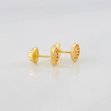 Topos Circulo Tupido 0.85g / in / 5.8mm Oro Amarillo 18K