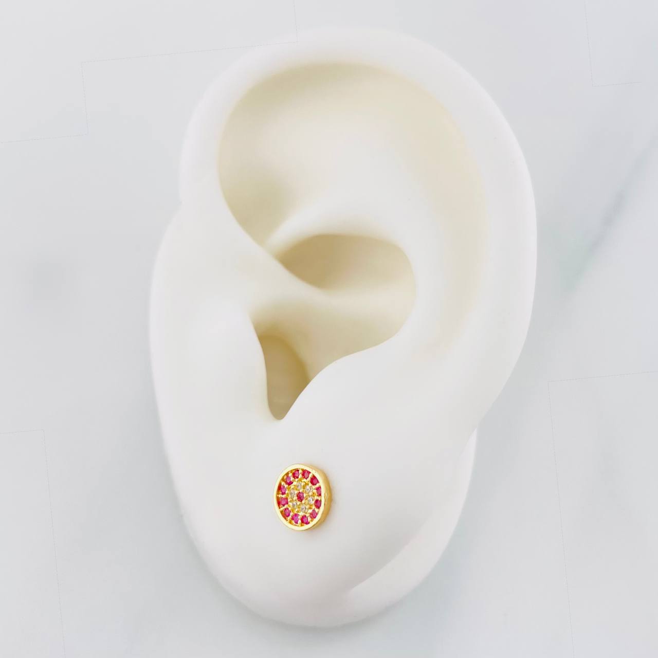 Topos Circulo Tupido 0.85g / in / 5.8mm Oro Amarillo 18K