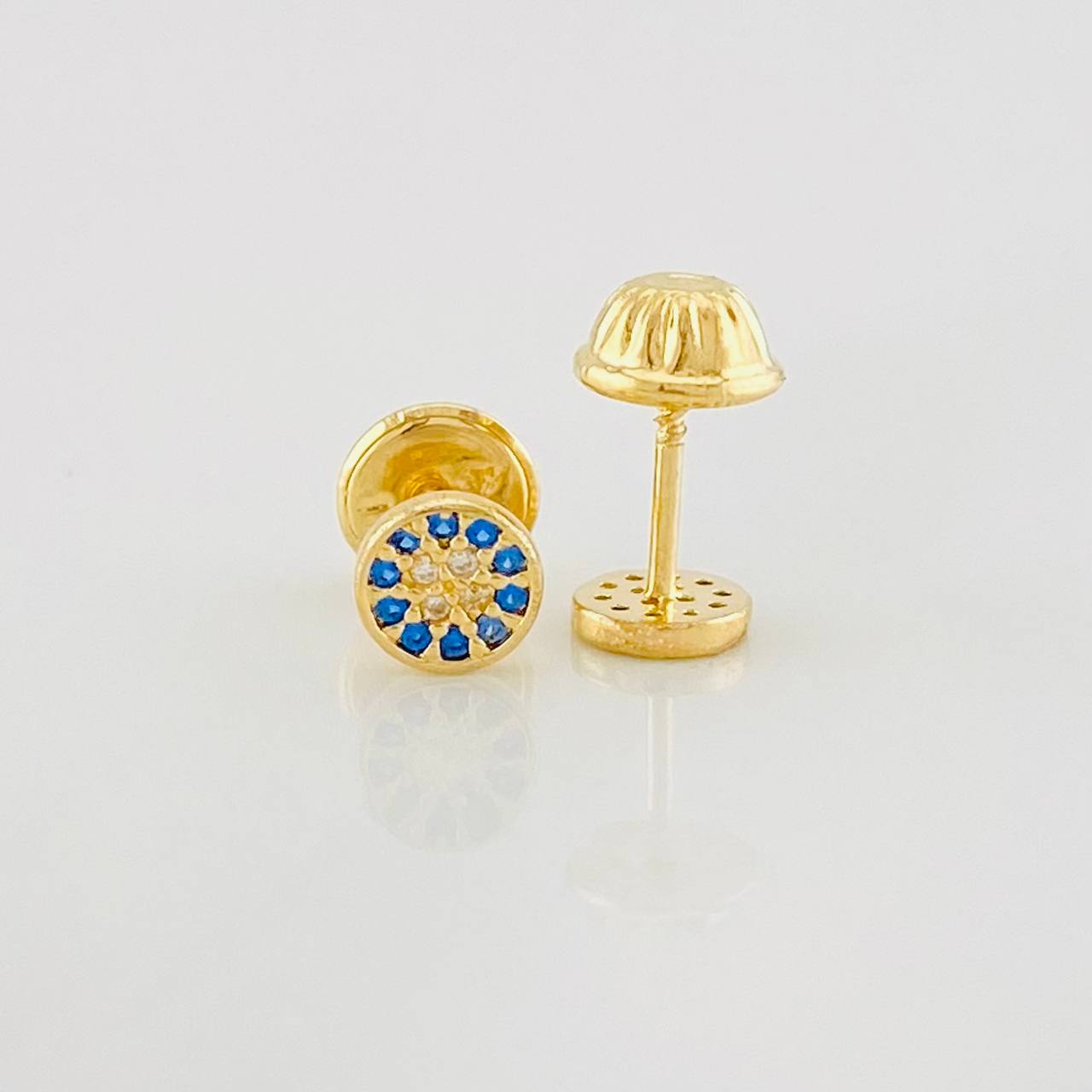 Topos Circulo Tupido 0.7g / in / 4.9mm Oro Amarillo 18K