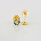 Topos Circulo Tupido 0.7g / in / 4.9mm Oro Amarillo 18K