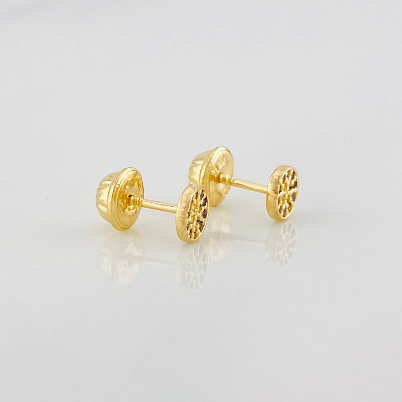 Topos Circulo Tupido 0.7g / in / 4.9mm Oro Amarillo 18K