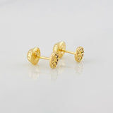 Topos Circulo Tupido 0.7g / in / 4.9mm Oro Amarillo 18K