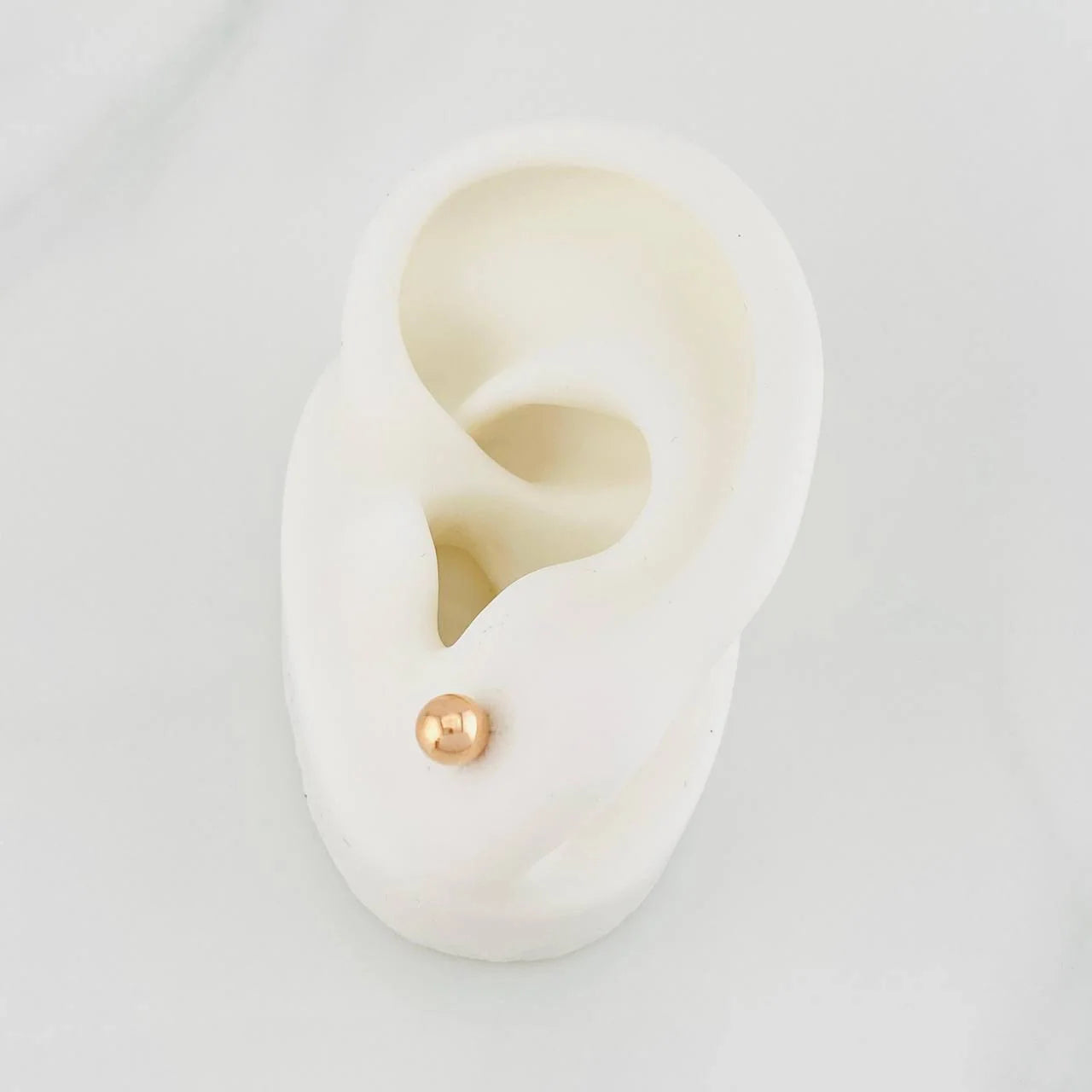 Topos Bola Lisa 0.5g / in / 5mm Oro Rosa 18K