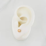 Topos Bola Lisa 0.5g / in / 5mm Oro Rosa 18K