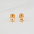 Topos Bola Lisa 0.5g / in / 5mm Oro Rosa 18K