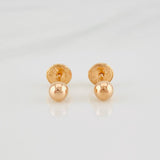 Topos Bola Lisa 0.5g / in / 5mm Oro Rosa 18K