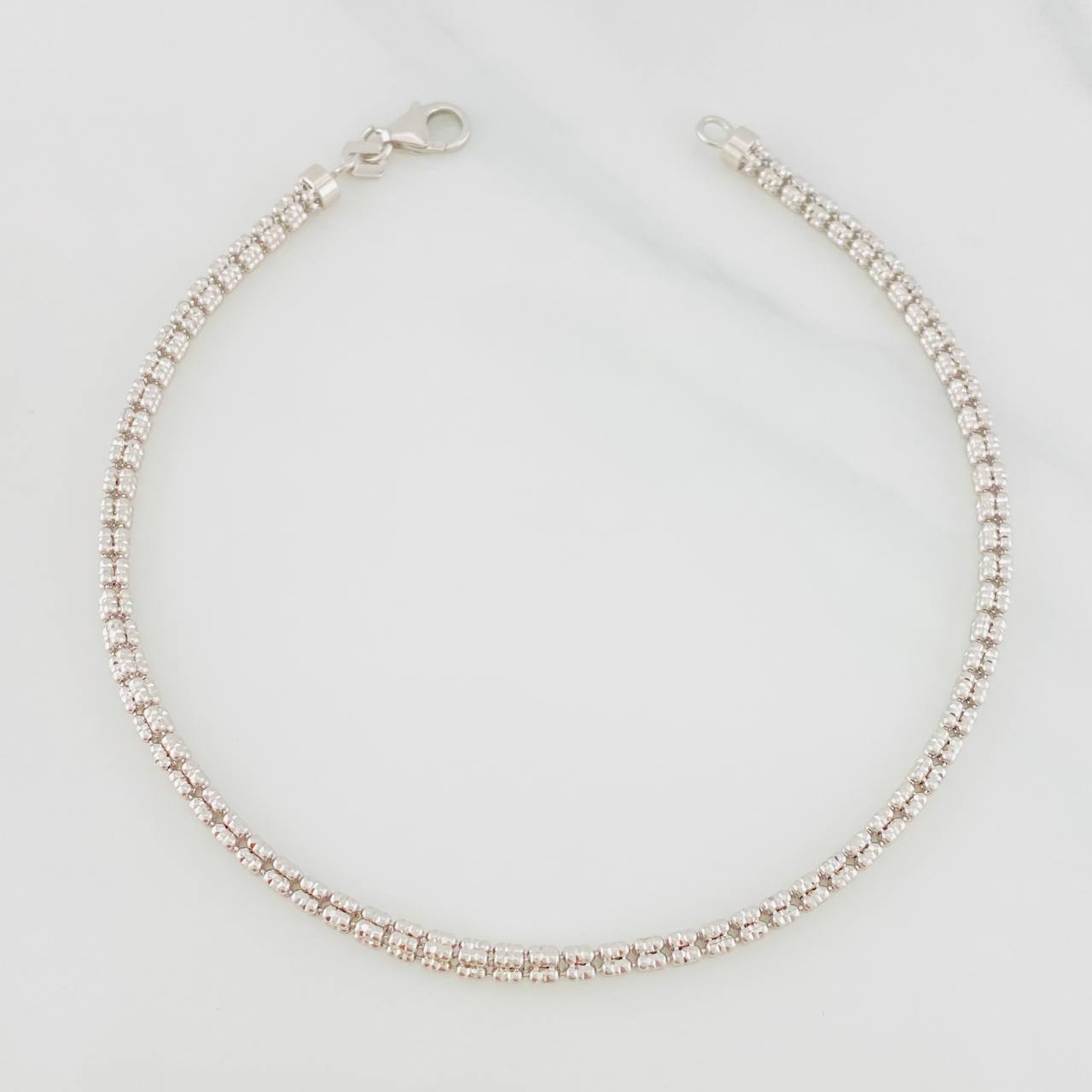 Pulso Ice 4.5g / 20.2cm / 2.39mm Oro Blanco 18K