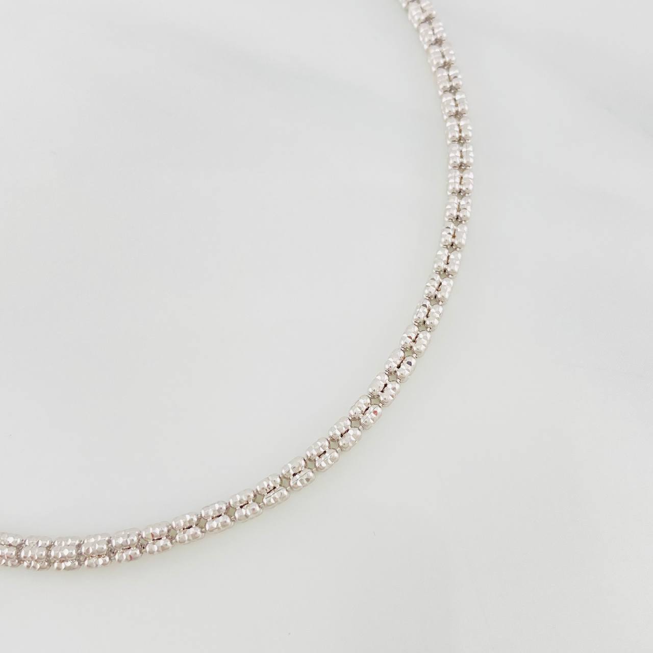 Pulso Ice 4.5g / 20.2cm / 2.39mm Oro Blanco 18K