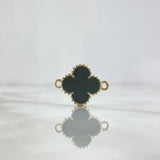 Charm VCyA Clover 3.45gr / 1.5mm Dark Green Yellow Gold