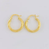 Hoop Earrings Arielle 1.85g / 3/4 in 18K Yellow Gold