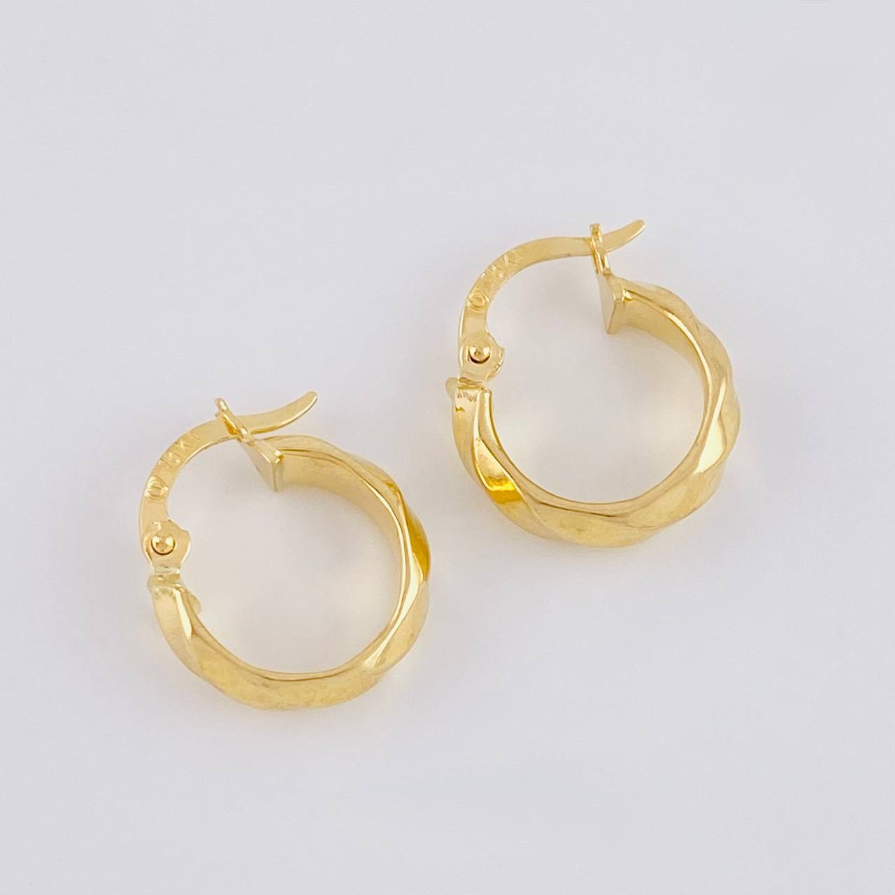 Candongas Líneas Espiral 1.25g / 1.4cm Oro Amarillo 18K