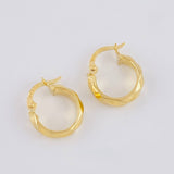 Candongas Líneas Espiral 1.25g / 1.4cm Oro Amarillo 18K