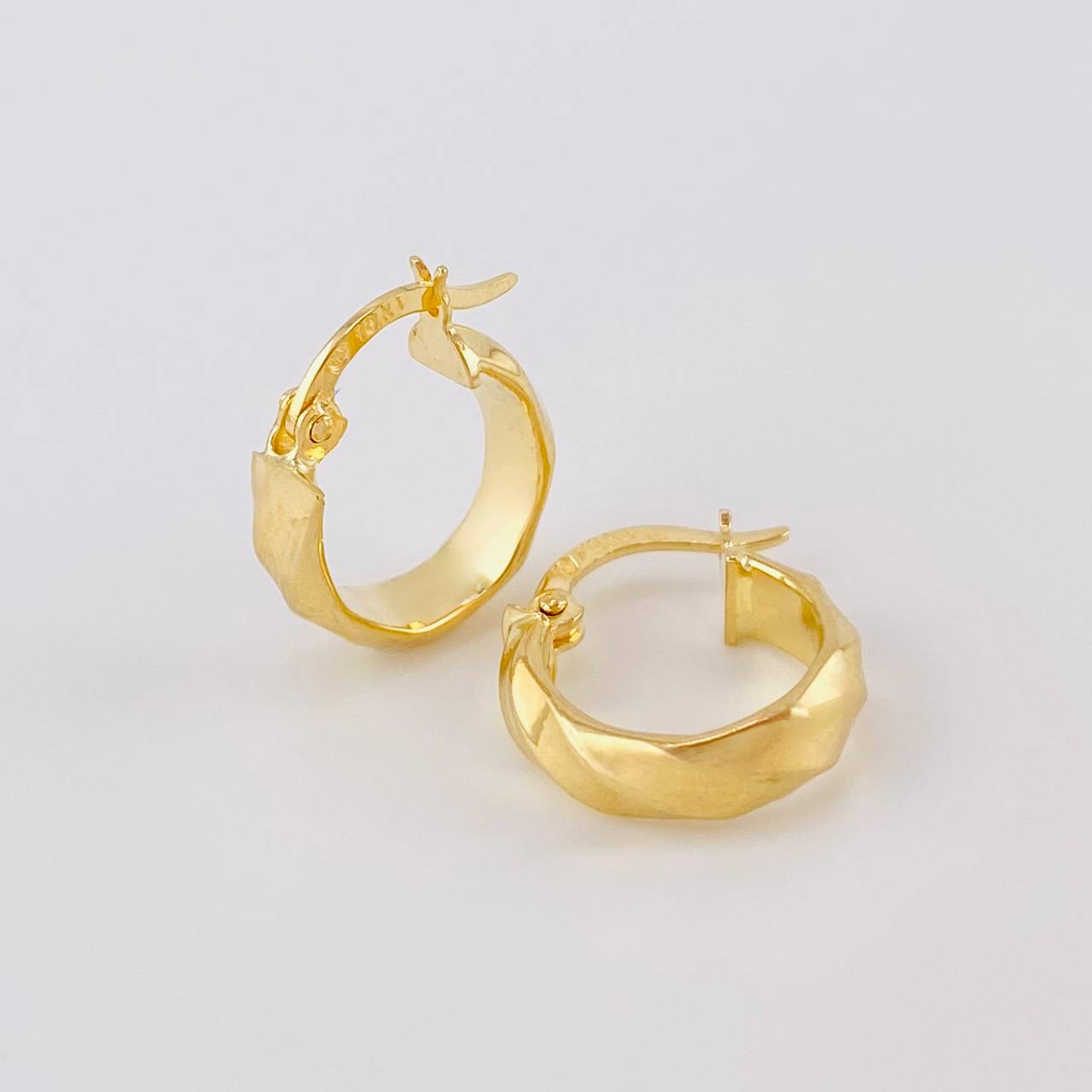 Candongas Líneas Espiral 1.25g / 1.4cm Oro Amarillo 18K