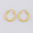 Hoop Earrings Mai 2.7g / 1 in Yellow Gold 18K