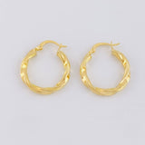 Hoop Earrings Mai 2.7g / 1 in Yellow Gold 18K